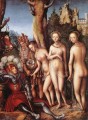 Le jugement de Paris religieuse Lucas Cranach l’Ancien Nu
